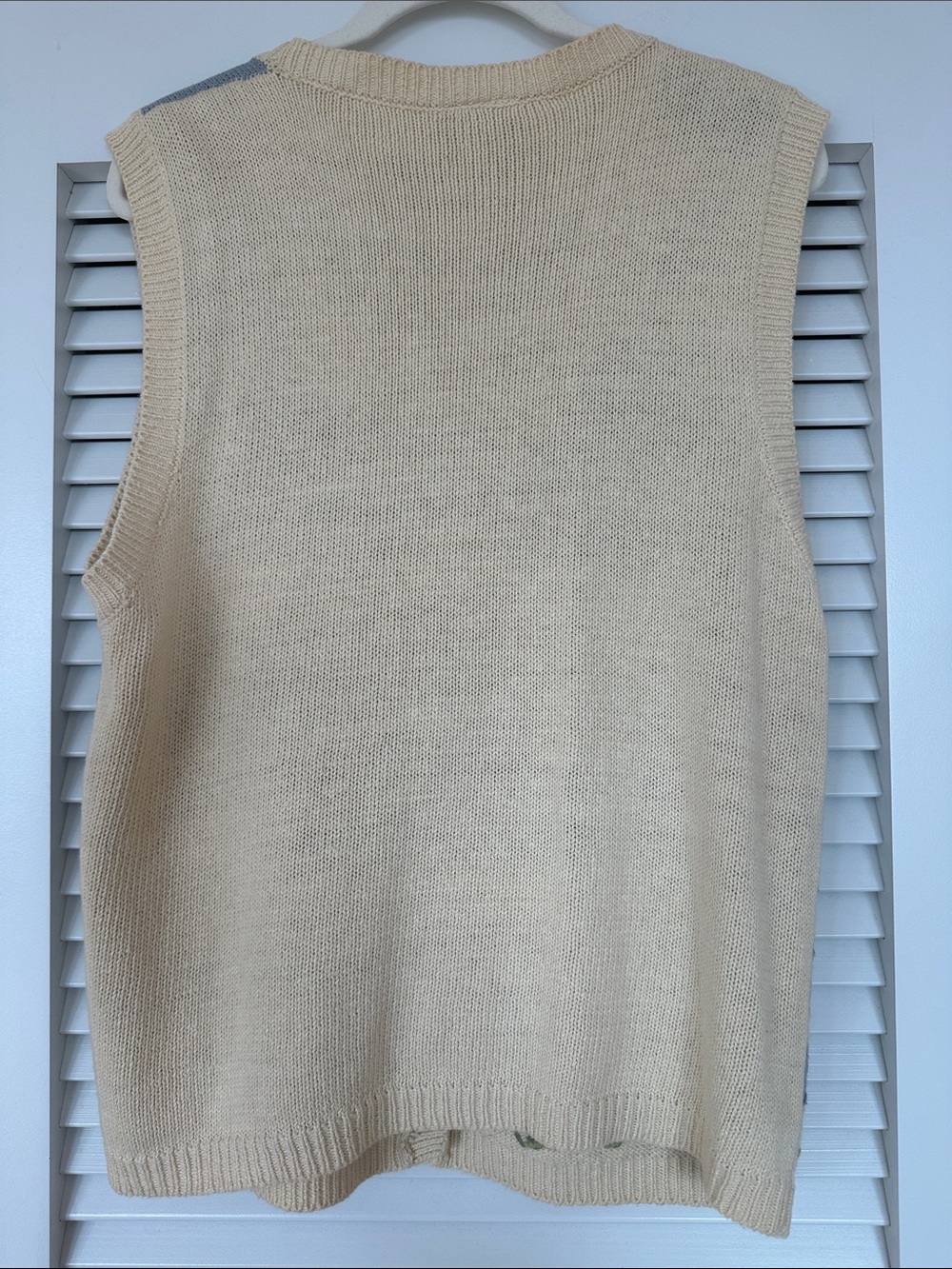 Vintage Koret City Blues Floral Cottagecore Sweater Vest Size M - Picture 9 of 12